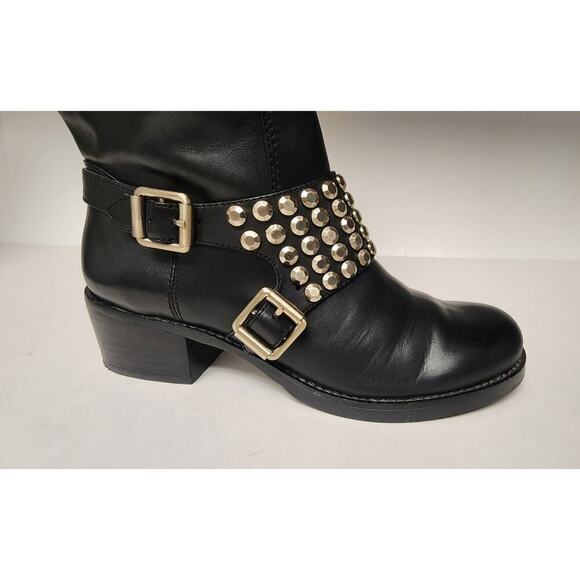 BCBGeneration BC-Halen Black Leather Studded Buckle Boots
7B/37 - Picture 12 of 14